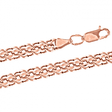 Bracelet/chain in red gold of 585 assay value 