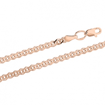 Bracelet/chain in red gold of 585 assay value 21 cm 