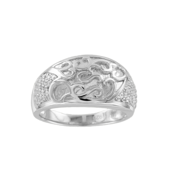 Женское серебряное кольцо 925 пробы. Вставка: Циркон 
