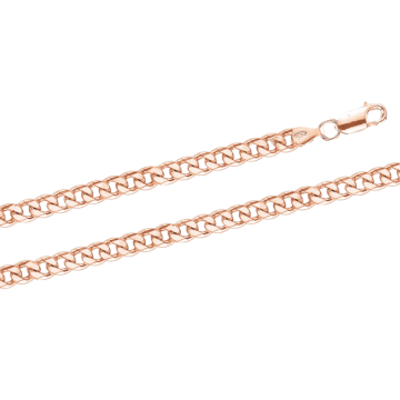 Armband und Ketten aus Silber 925°  Rotgold vergoldet 21 cm
