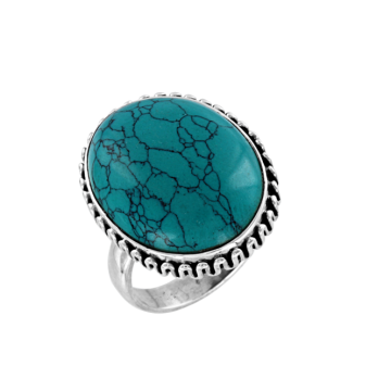 Silver ring with turquoise 