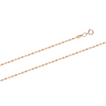 Chain in red gold of 585 assay value 40 cm