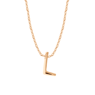 Chain with pendant in red gold of 585 assay value 