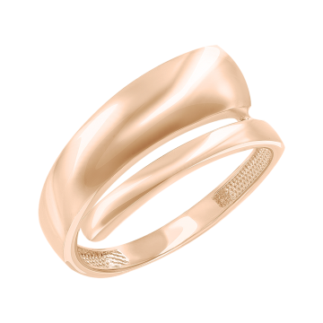 Кольцо женское из красного золота 585 пробы 