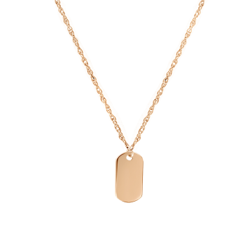 Chain with pendant in red gold of 585 assay value 