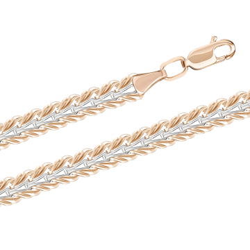 Bracelet/chain in red gold of 585 assay value 