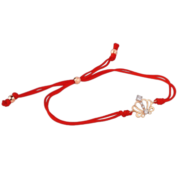 Bracelet in red gold of 585 assay value 