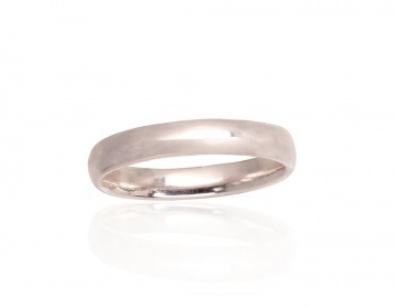 Silver wedding ring 