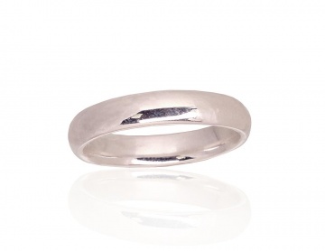 Silver wedding ring 