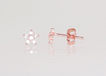 Silver stud earrings 