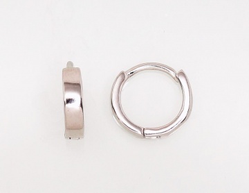 Silver hoop earrings 