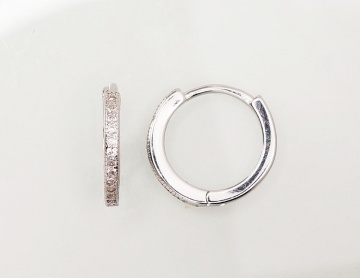 Silver hoop earrings 