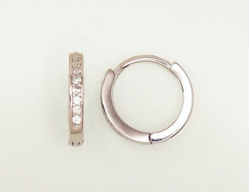 Silver hoop earrings 