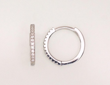 Silver hoop earrings 