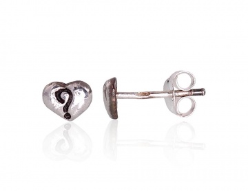 Silver stud earrings 