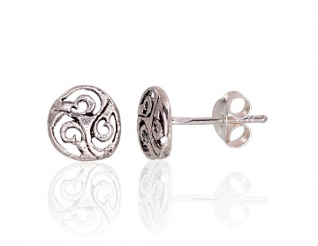 Silver stud earrings 