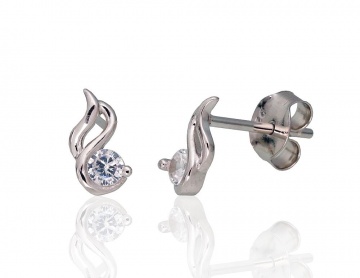 Silver stud earrings 