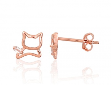 Silver stud earrings 