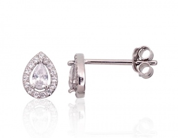 Silver stud earrings 