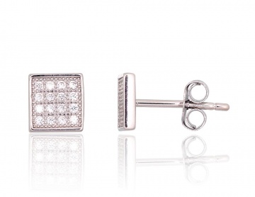 Silver stud earrings 