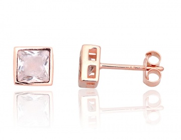 Silver stud earrings 