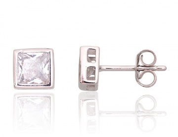 Silver stud earrings 