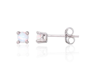 Silver stud earrings 