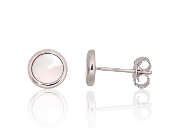 Silver stud earrings 