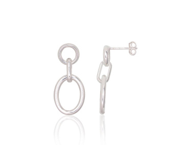 Silver stud earrings 