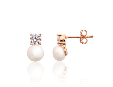 Silver stud earrings 