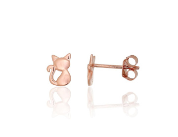 Серебряные серьги-пуссеты 