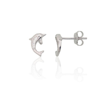 Silver stud earrings 
