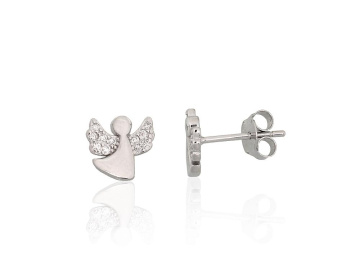 Silver stud earrings 