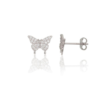 Silver stud earrings 