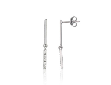 Silver stud earrings 