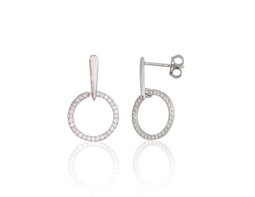 Silver stud earrings 