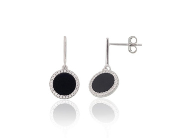 Silver stud earrings 