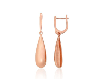 Серебряные серьги на английском замке 