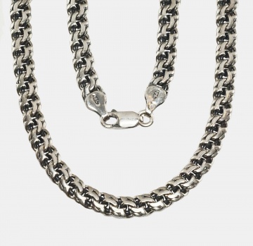 Silver chain Bismark 6 mm 