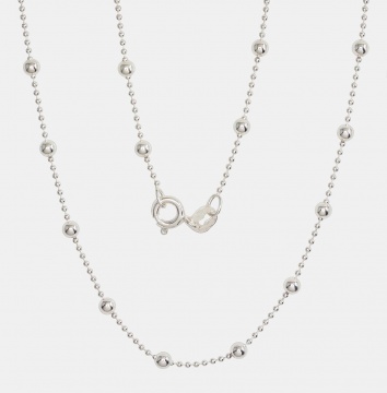 Silver chain Bead 1-3 mm 