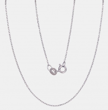 Silver chain Anchor 1 mm , diamond cut 