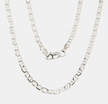 Silver chain Marina 3 mm , diamond cut 