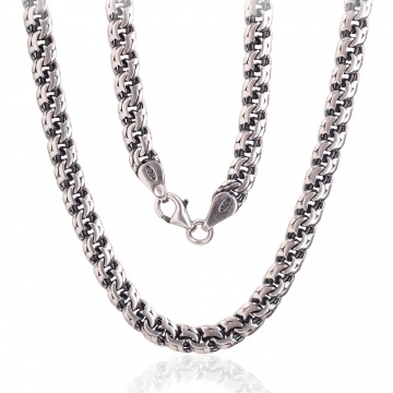 Silver chain Bismark 5 mm 