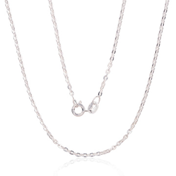 Silberne Kette Anchor round 2 mm , Diamantenbearbeitung der Facetten 