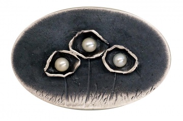 Silver brooch 