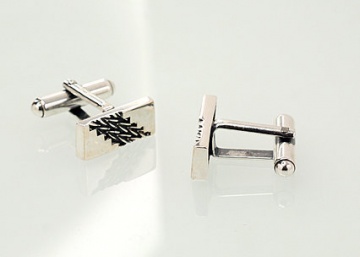 Silver cufflinks 