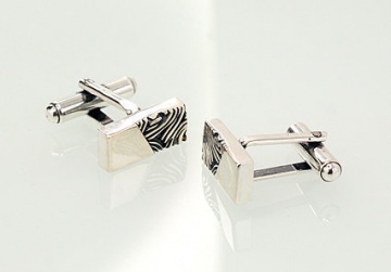 Silberne Manschettenknöpfe 