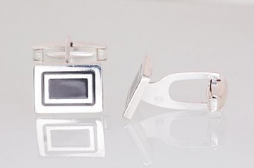 Silberne Manschettenknöpfe 