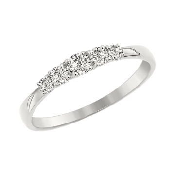 Женское кольцо из белого Золота 585 пробы с фианитами 