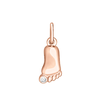 Gold-plated silver pendant with zirconia 